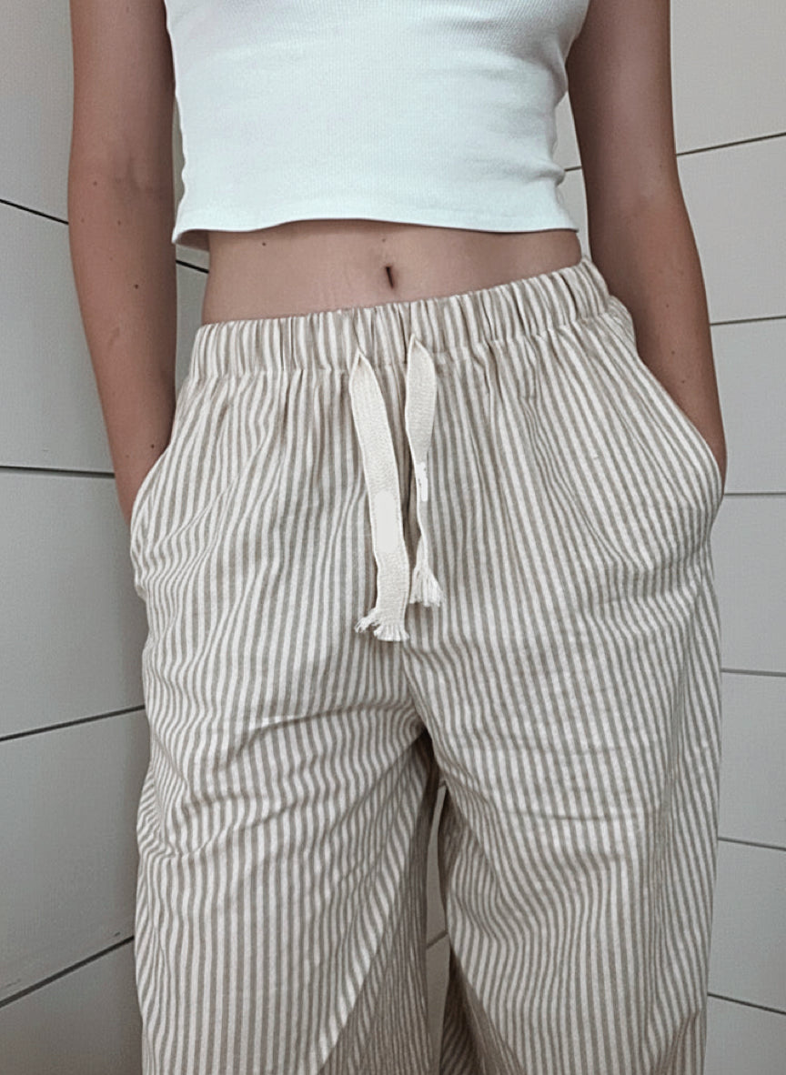 TAN COTTON PANTS